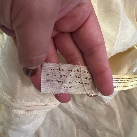 Free People One Ambrosia Woven Ruffle Oversized Swing Mini Dress - Picture 8 of 9